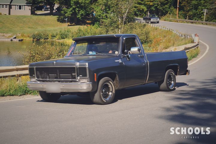 Dark navy square body